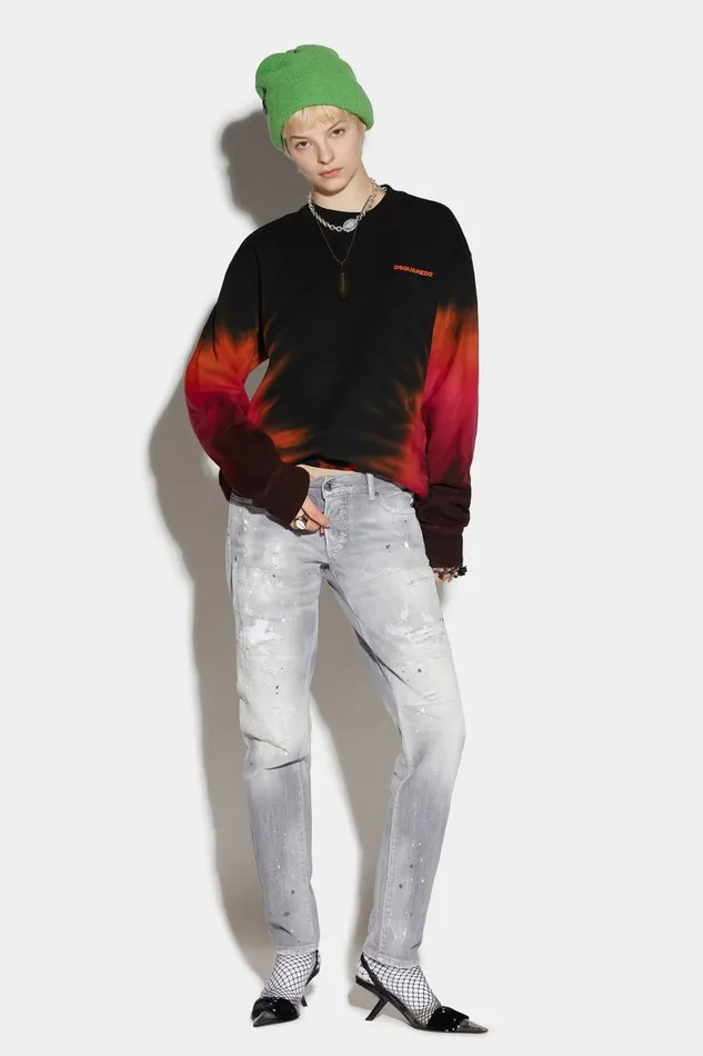 Dsquared2 Light Grey Wash Jennifer Jeans GREY Women Jeans Dsquared2 Light Grey Wash Jennifer Jeans GREY Women Jeans