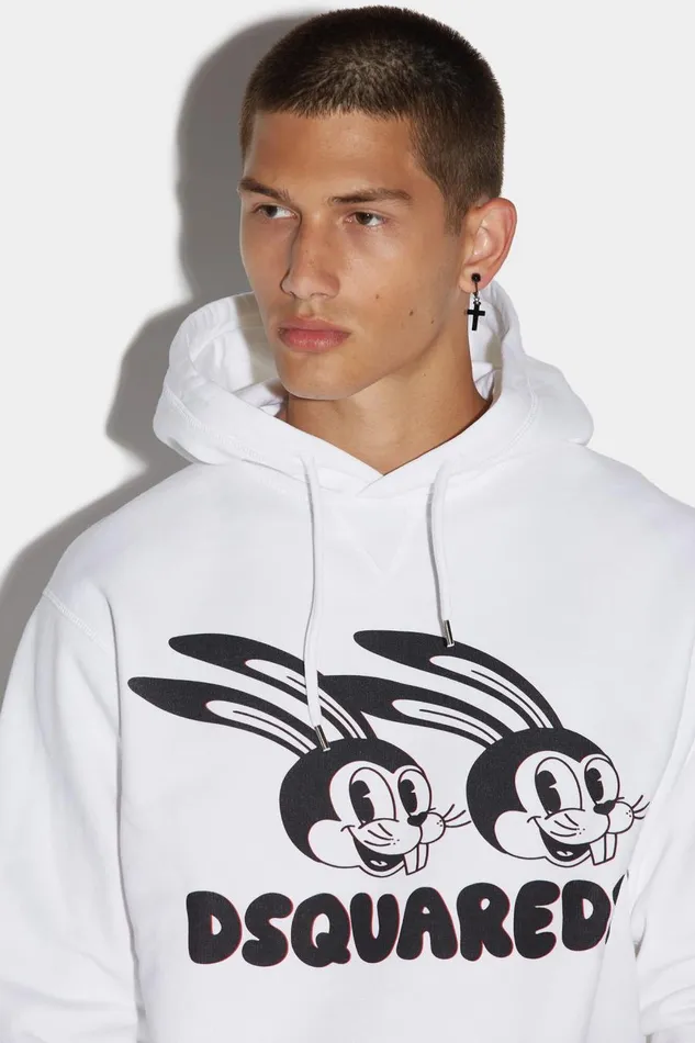 Dsquared2 Lunar Year Cool Sweatshirt WHITE Men Sweatshirts Dsquared2 Lunar Year Cool Sweatshirt WHITE Men Sweatshirts