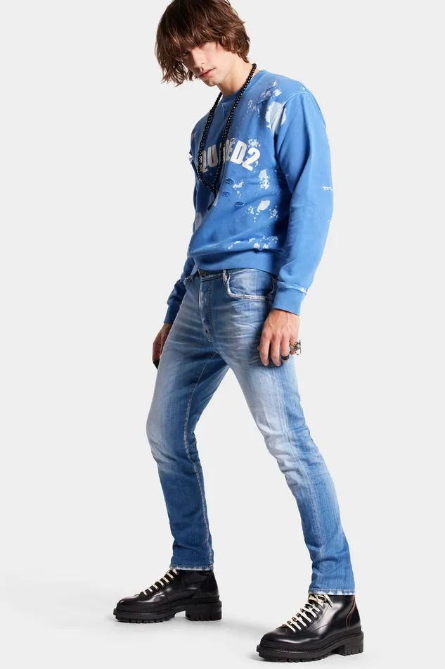 Dsquared2 Medium Dc Wash Classic Kenny Jeans BLUE Men Jeans