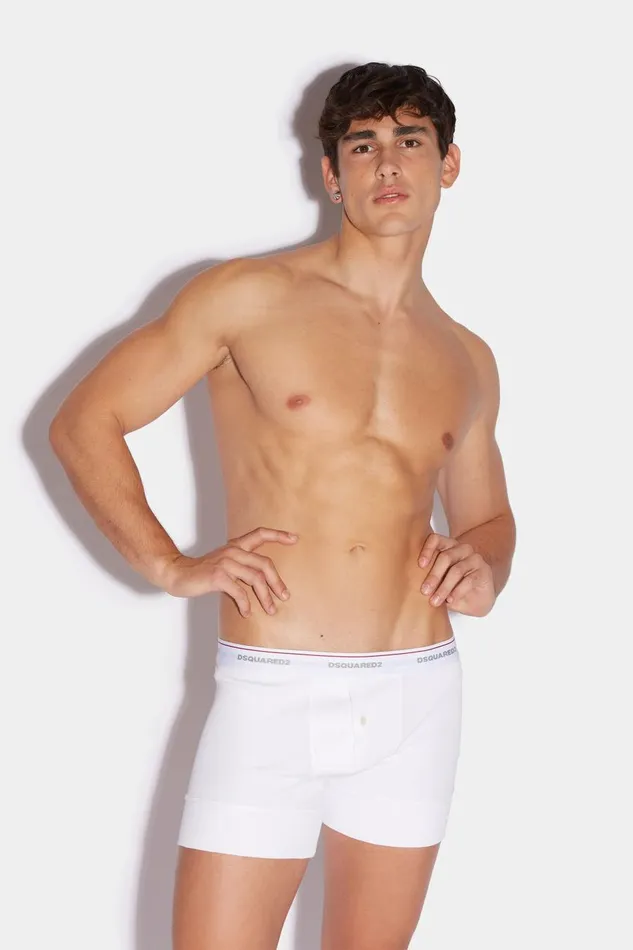 Dsquared2 Mini Dsquared2 Basic Trunks WHITE Men Underwear