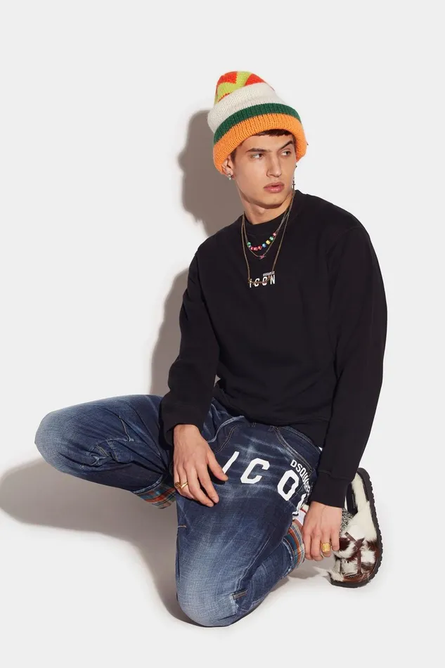 Dsquared2 Mini Icon Cool Sweatshirt BLACK Men Sweatshirts