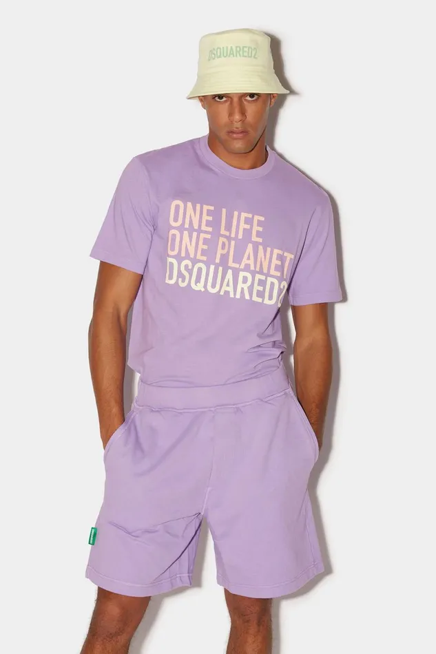 Dsquared2 One Life Relax Shorts PURPLE Men Shorts