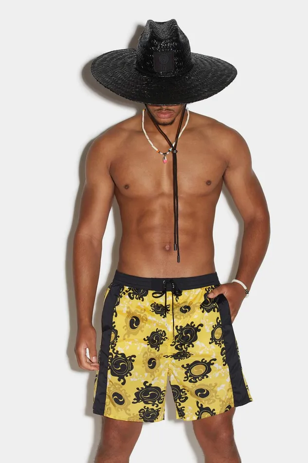 Dsquared2 Rock Your Goth Boxer MULTICOLOR Men Beachwear