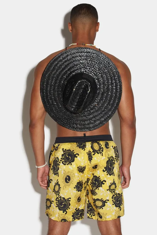Dsquared2 Rock Your Goth Boxer MULTICOLOR Men Beachwear Dsquared2 Rock Your Goth Boxer MULTICOLOR Men Beachwear