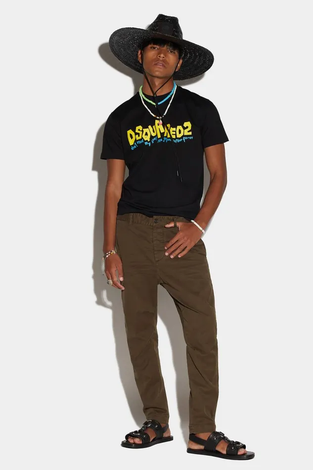 Dsquared2 Sexy Chino Pants MILITARY Men Trousers