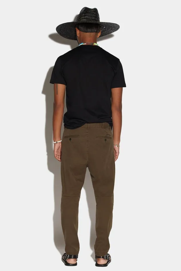 Dsquared2 Sexy Chino Pants MILITARY Men Trousers Dsquared2 Sexy Chino Pants MILITARY Men Trousers