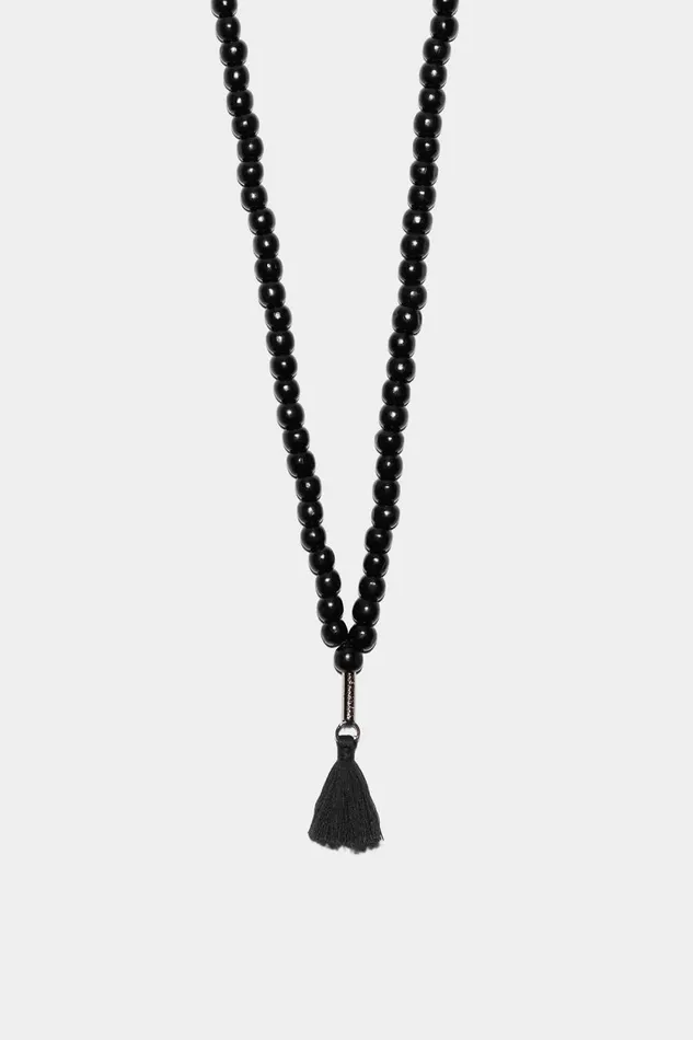 Dsquared2 Tassels Necklace BLACK MenWomen Jewellery Dsquared2 Tassels Necklace BLACK MenWomen Jewellery