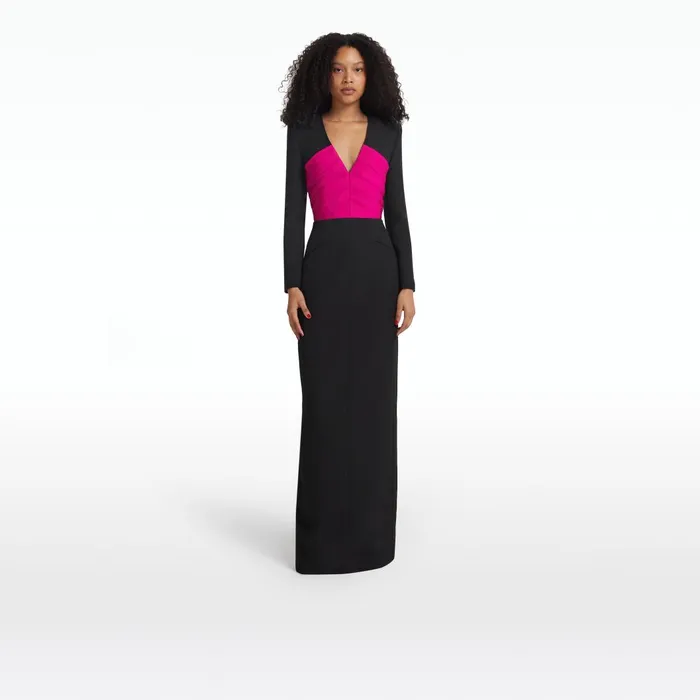 Duranda Black and Beverley Long Dress Women Safiyaa Dresses