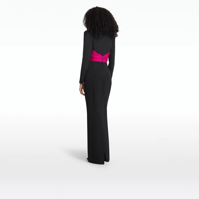 Duranda Black and Beverley Long Dress Women Safiyaa Dresses