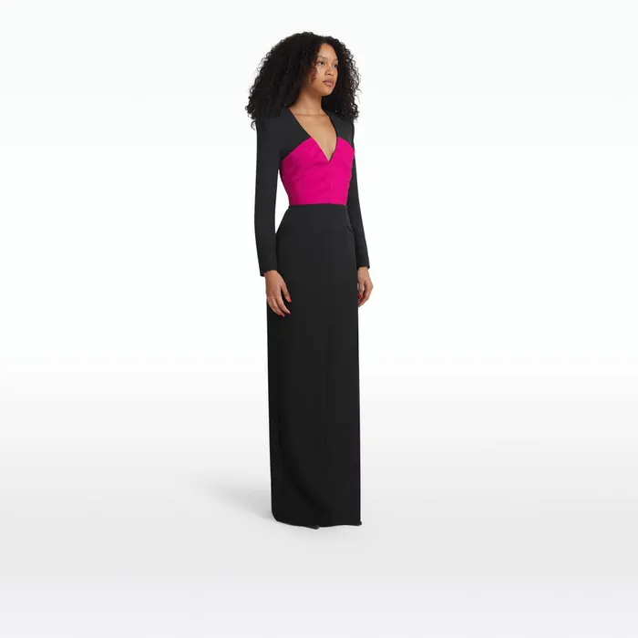 Duranda Black and Beverley Long Dress Women Safiyaa Dresses