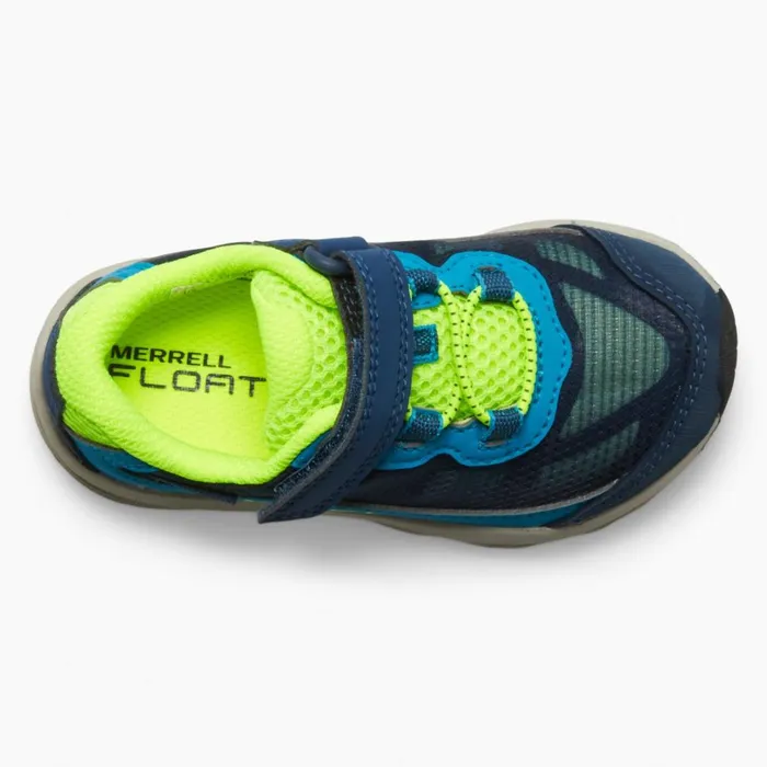Easy On Easy Off Kids Merrell Little Moab Speed Low AC Jr Waterproof Sneaker Navyhi Viz