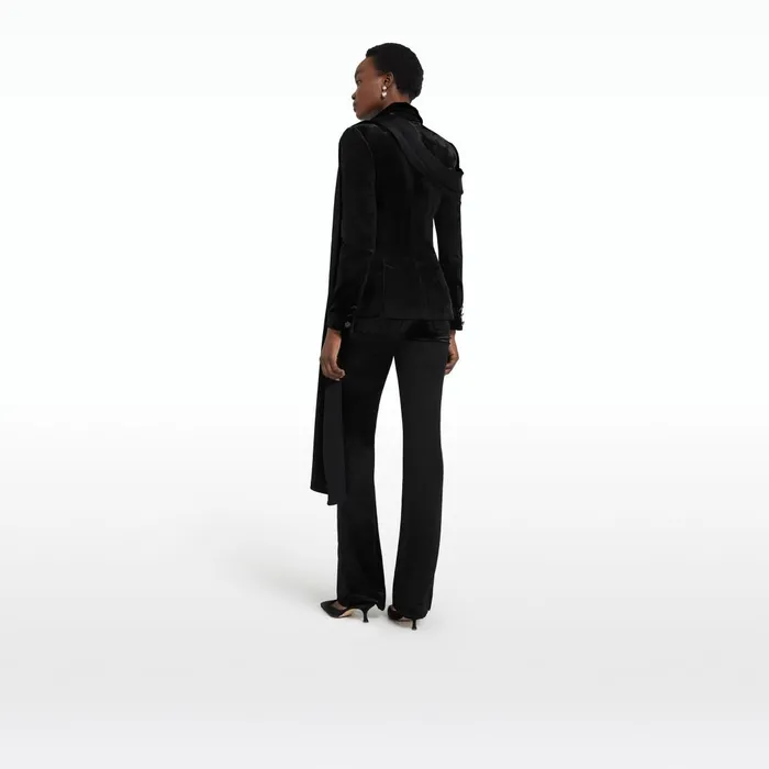 Emma Black Jacket Women Safiyaa Jackets and Coats