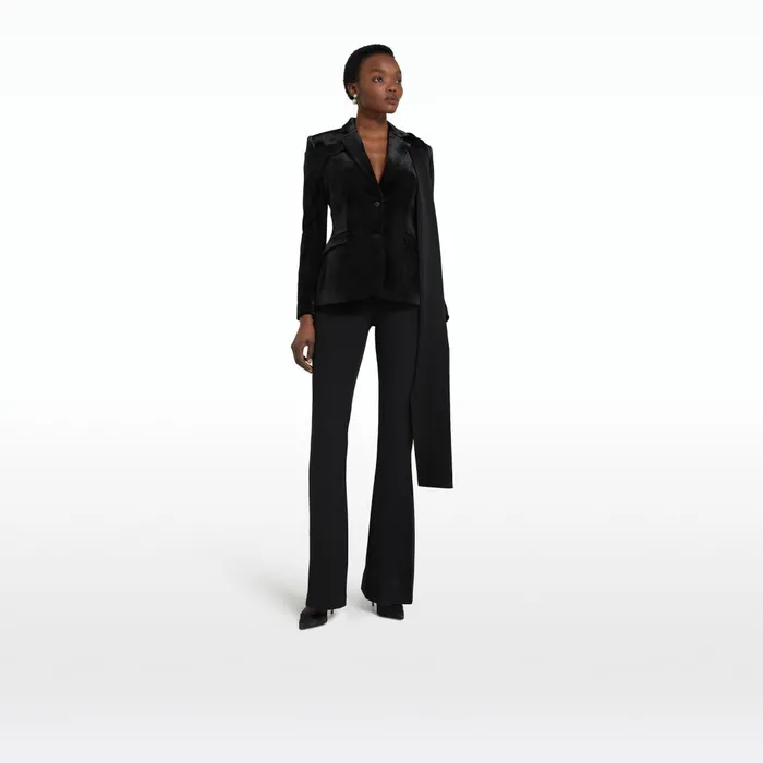 Emma Black Jacket Women Safiyaa Jackets and Coats
