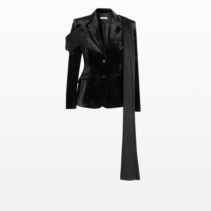 Emma Black Jacket Women Safiyaa Jackets and Coats