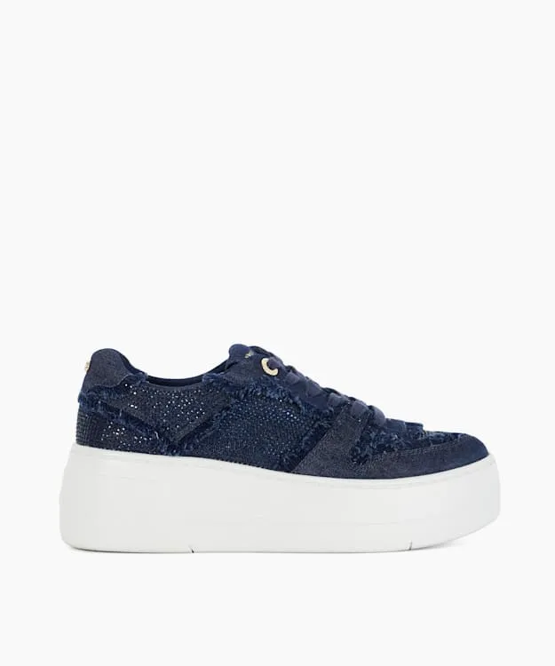 Evangelyn Navy Lace Up Chunky Flatform Trainers Dune London Blue Women Dune London Flat Shoes Evangelyn Navy Lace Up Chunky Flatform Trainers Dune London Blue Women Dune London Flat Shoes