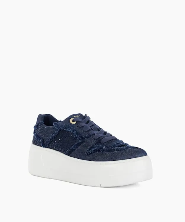 Evangelyn Navy Lace Up Chunky Flatform Trainers Dune London Blue Women Dune London Flat Shoes Evangelyn Navy Lace Up Chunky Flatform Trainers Dune London Blue Women Dune London Flat Shoes