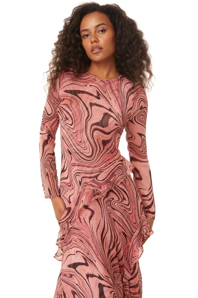 Exclusives Women MISA Los Angeles ARI DRESS Feeling Groovy