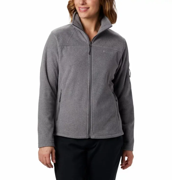 Fast Trek II Fleece Jacket City Grey Heather Womens Columbia Sportswear Jackets and Vests