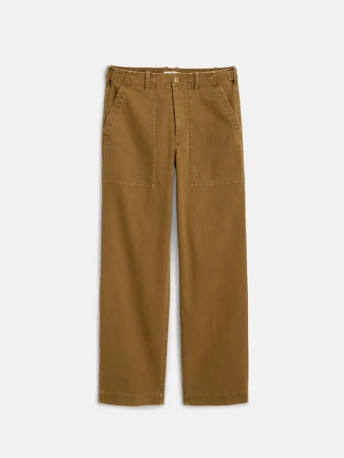 Field Pant In Herringbone Dark Khaki Men Alex Mill Pants