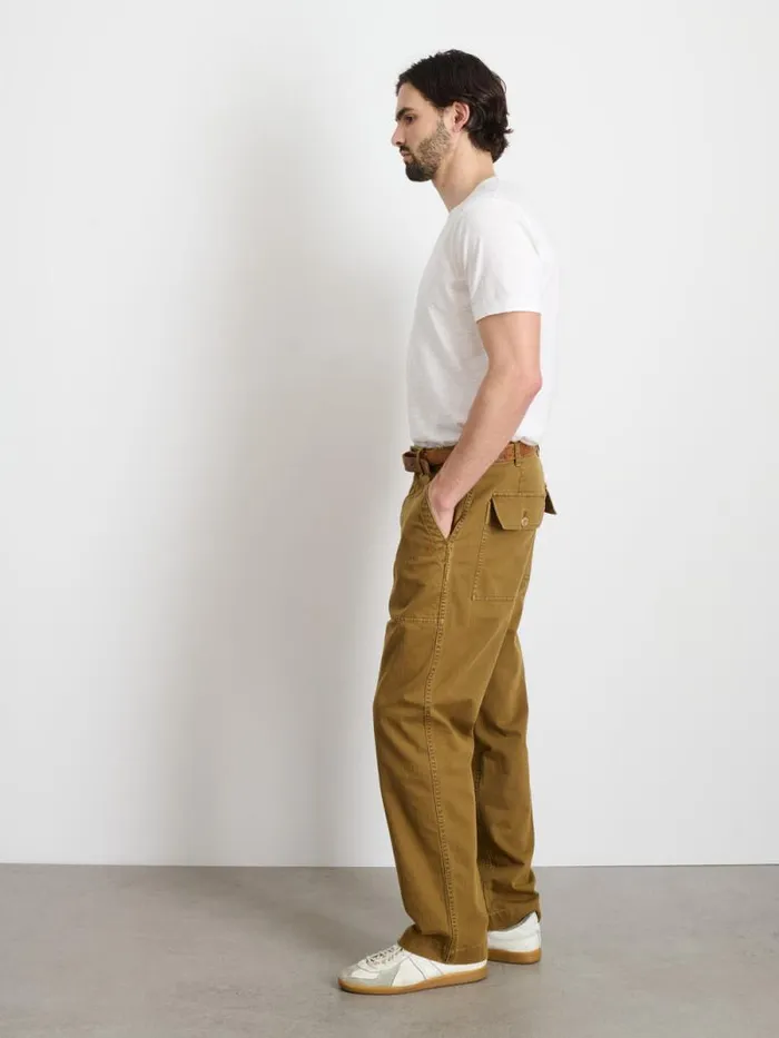 Field Pant In Herringbone Dark Khaki Men Alex Mill Pants