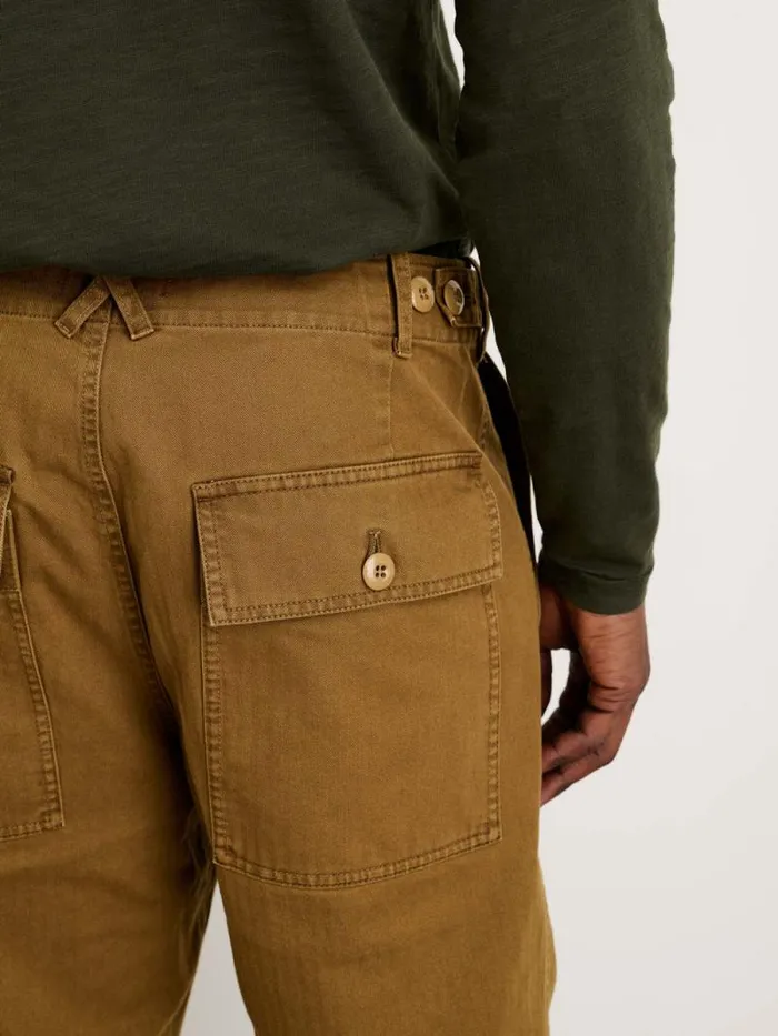 Field Pant In Herringbone Dark Khaki Men Alex Mill Pants