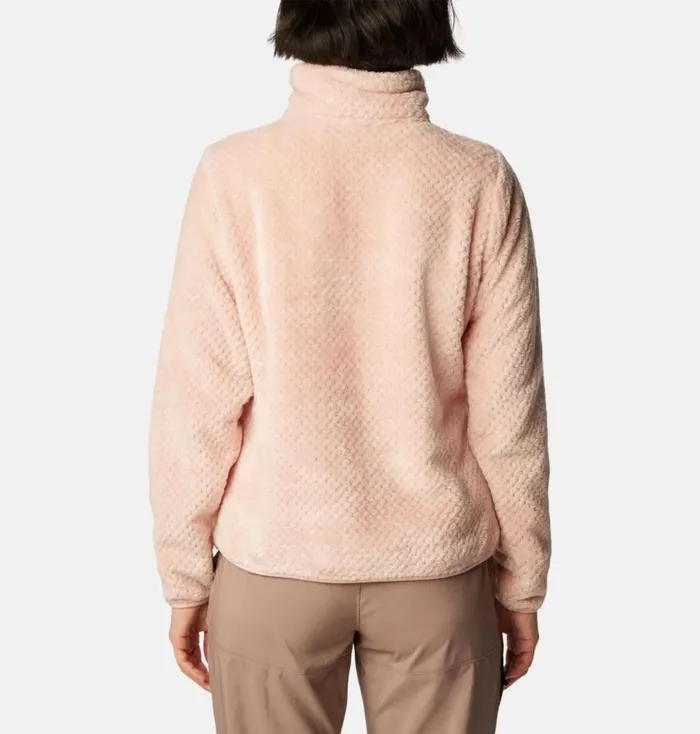 Fire Side Quarter Zip Sherpa Fleece Dusty Pink Womens Columbia Sportswear Pullovers and Tops Fire Side Quarter Zip Sherpa Fleece Dusty Pink Womens Columbia Sportswear Pullovers and Tops