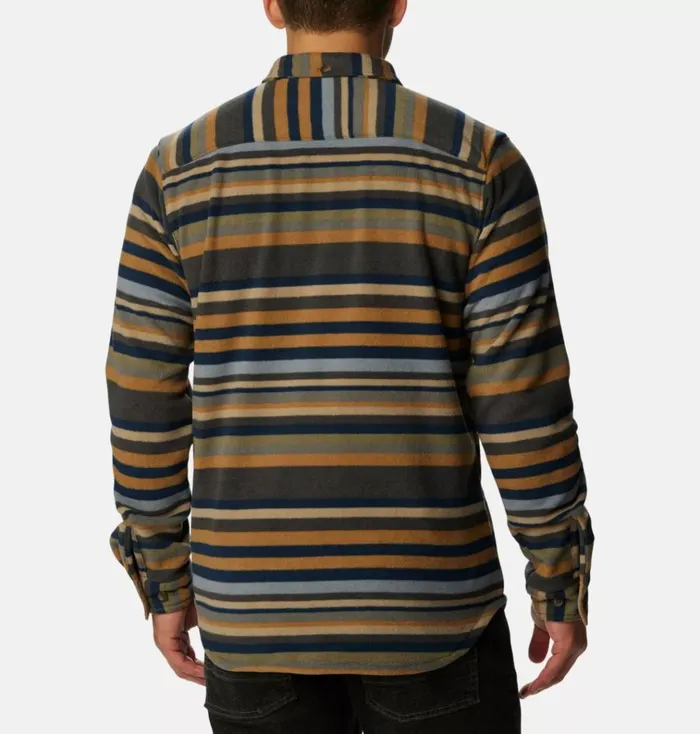 Flare Gun Fleece Over Shirt Shark Surfcrest Stripe Print Mens Columbia Sportswear Pullovers and Tops Flare Gun Fleece Over Shirt Shark Surfcrest Stripe Print Mens Columbia Sportswear Pullovers and Tops