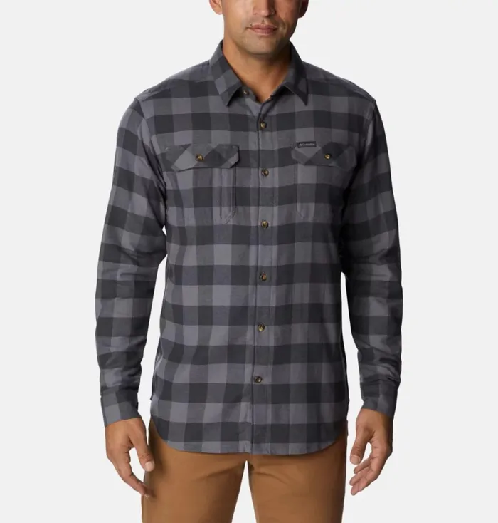 Flare Gun Stretch Flannel 8211 Tall City Grey Twill Buffalo Check Mens Columbia Sportswear Long Sleeve Flare Gun Stretch Flannel 8211 Tall City Grey Twill Buffalo Check Mens Columbia Sportswear Long Sleeve