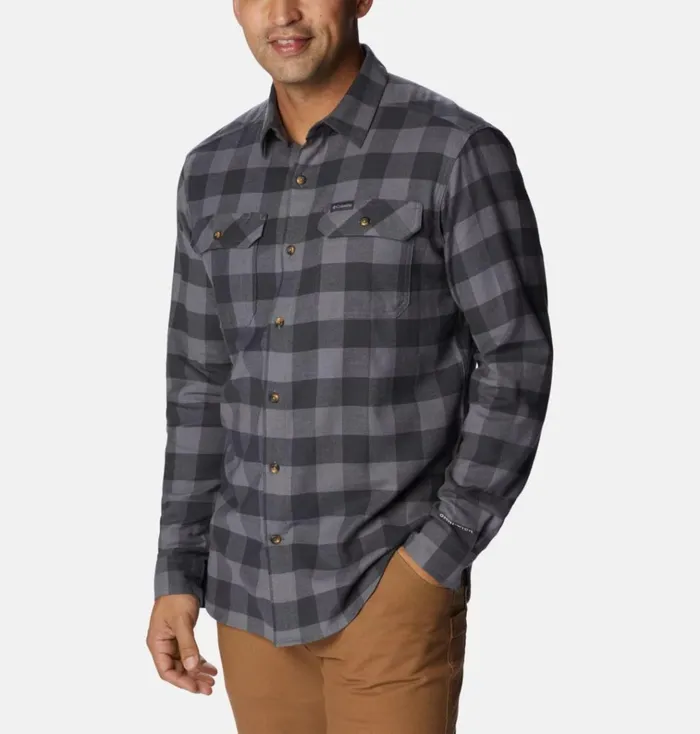 Flare Gun Stretch Flannel 8211 Tall City Grey Twill Buffalo Check Mens Columbia Sportswear Long Sleeve Flare Gun Stretch Flannel 8211 Tall City Grey Twill Buffalo Check Mens Columbia Sportswear Long Sleeve