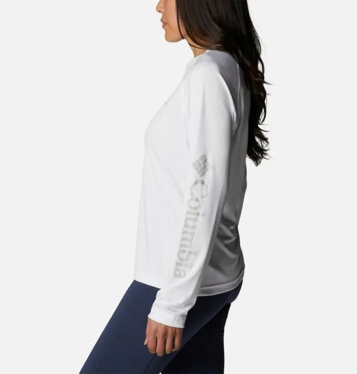 Fork Stream Long Sleeve Shirt White Womens Columbia Sportswear Long Sleeve