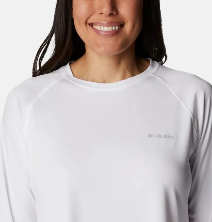 Fork Stream Long Sleeve Shirt White Womens Columbia Sportswear Long Sleeve