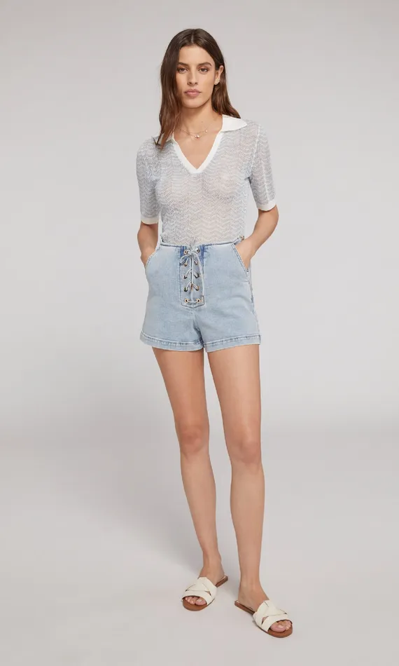 Generation Love Clothing Shorts Women Melina Denim Shorts Light Blue