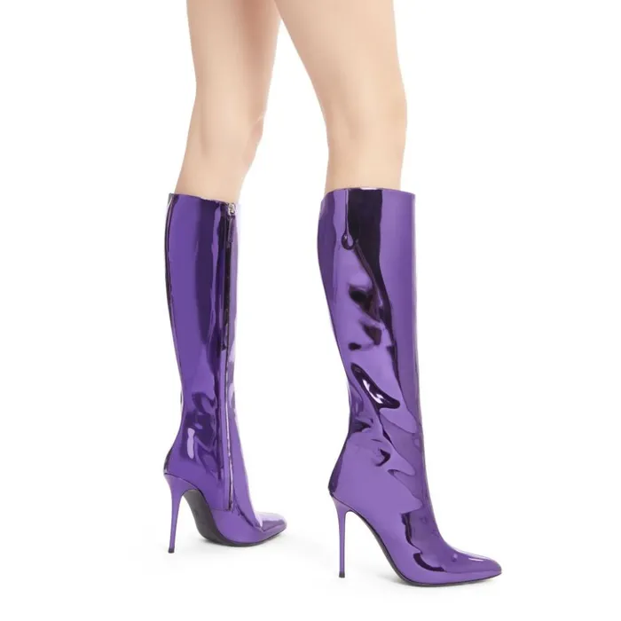 Giuseppe Zanotti Boots Brytta High Silver 8211 Women Giuseppe Zanotti Boots Brytta High Silver 8211 Women