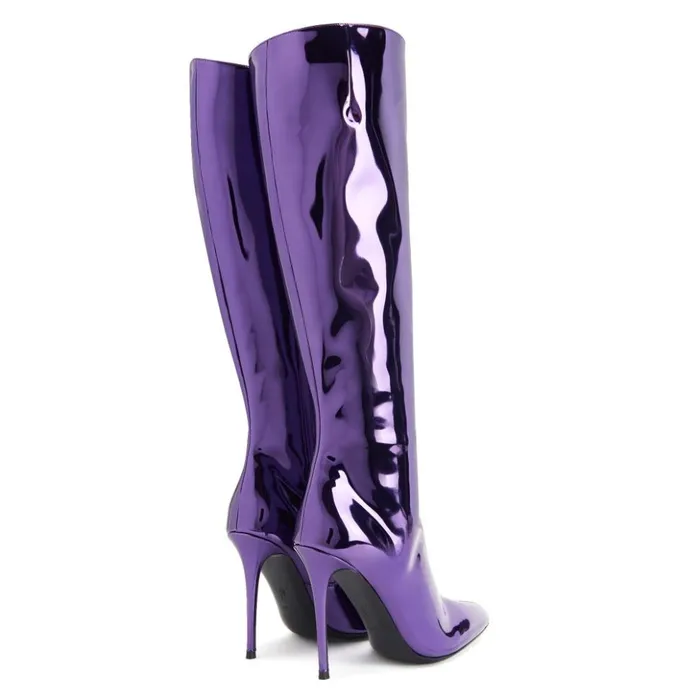 Giuseppe Zanotti Boots Brytta High Silver 8211 Women Giuseppe Zanotti Boots Brytta High Silver 8211 Women