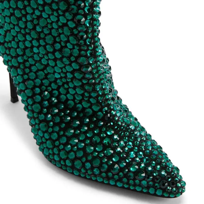 Giuseppe Zanotti Boots Merissa Sparkle Green 8211 Women Giuseppe Zanotti Boots Merissa Sparkle Green 8211 Women