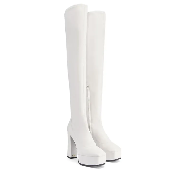 Giuseppe Zanotti Boots Morgana Boot White 8211 Women Giuseppe Zanotti Boots Morgana Boot White 8211 Women