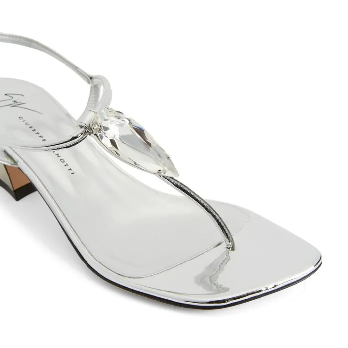Giuseppe Zanotti Flats Anthonia Silver 8211 Women Giuseppe Zanotti Flats Anthonia Silver 8211 Women