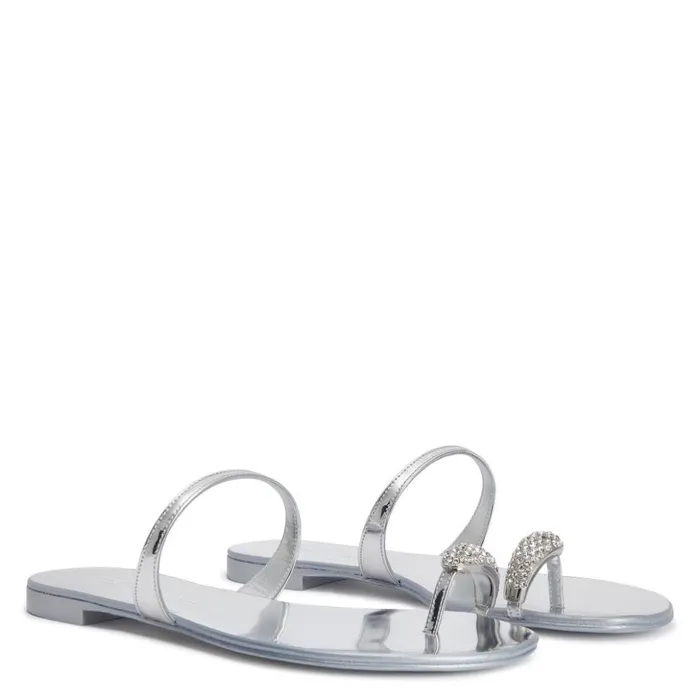 Giuseppe Zanotti Flats Ring Silver 8211 Women Giuseppe Zanotti Flats Ring Silver 8211 Women
