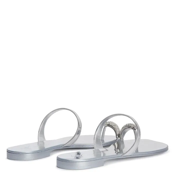 Giuseppe Zanotti Flats Ring Silver 8211 Women Giuseppe Zanotti Flats Ring Silver 8211 Women