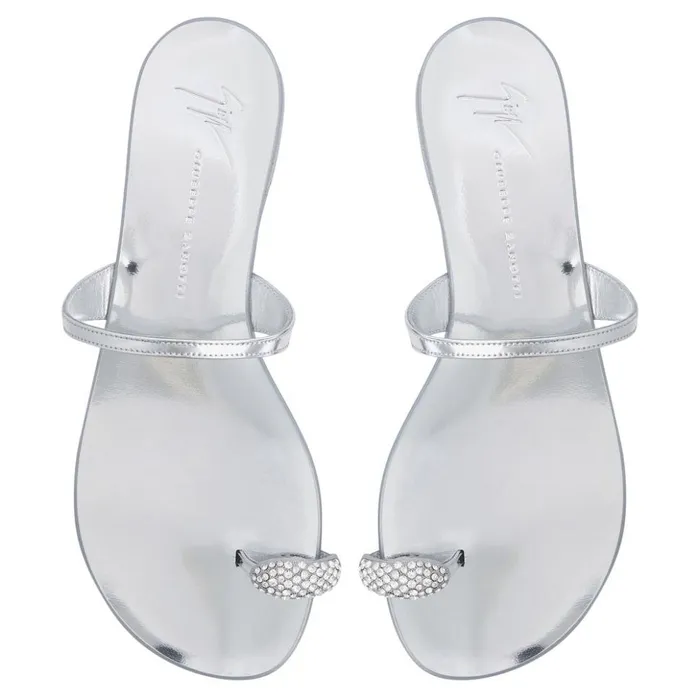 Giuseppe Zanotti Flats Ring Silver 8211 Women Giuseppe Zanotti Flats Ring Silver 8211 Women