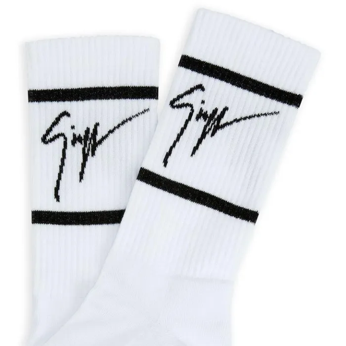 Giuseppe Zanotti Ready To Wear Gzsocks White 8211 Men Giuseppe Zanotti Ready To Wear Gzsocks White 8211 Men