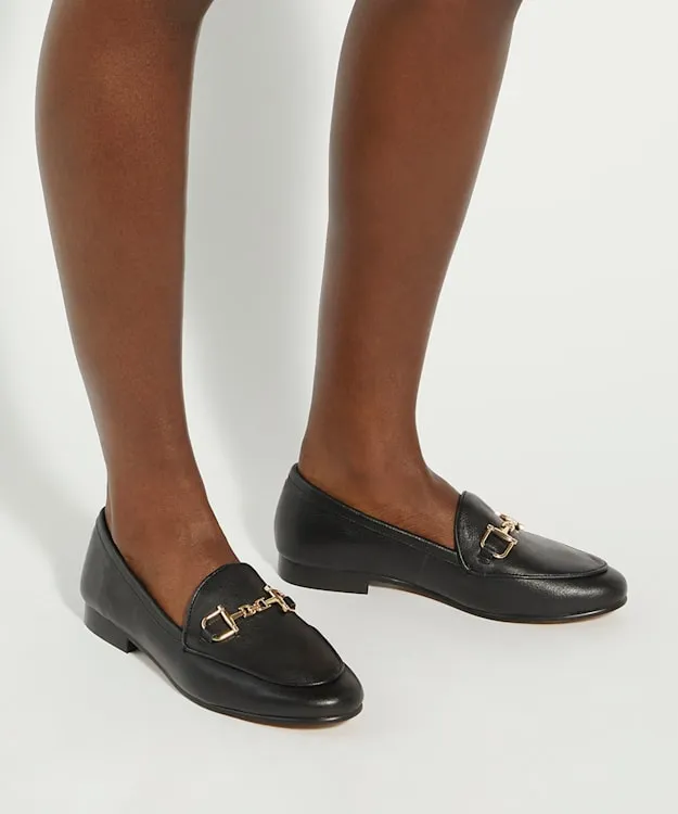 Glair Black Leather Snaffle Trim Shoes Dune London Black Women Dune London Flat Shoes Glair Black Leather Snaffle Trim Shoes Dune London Black Women Dune London Flat Shoes