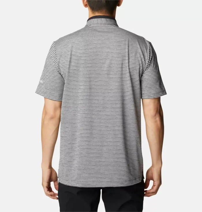 Golden Hills Golf Polo Black Mens Columbia Sportswear Short Sleeve