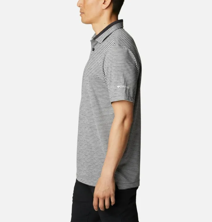 Golden Hills Golf Polo Black Mens Columbia Sportswear Short Sleeve