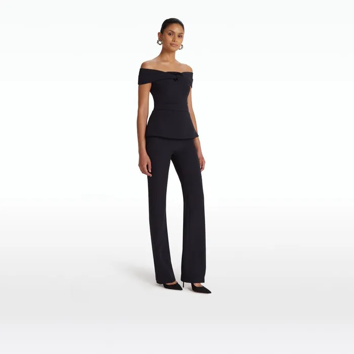 Goldie Midnight Navy Trousers Women Safiyaa Trousers