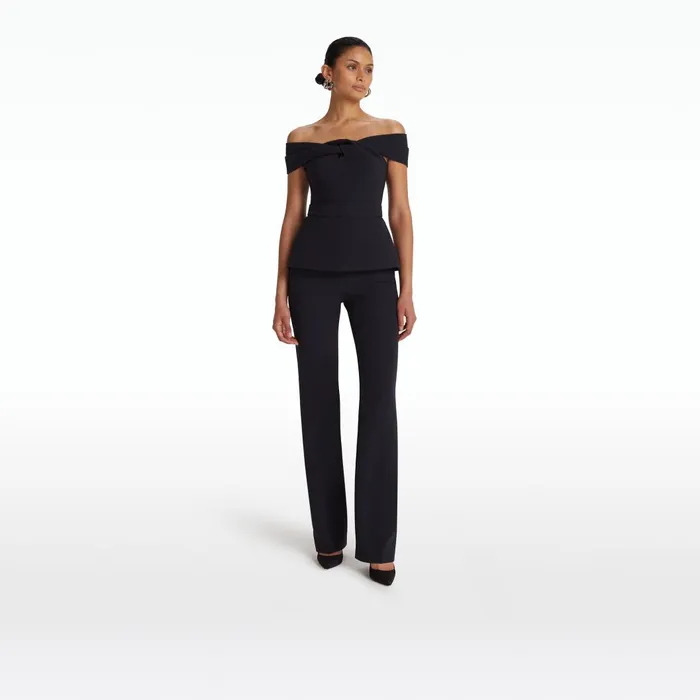 Goldie Midnight Navy Trousers Women Safiyaa Trousers