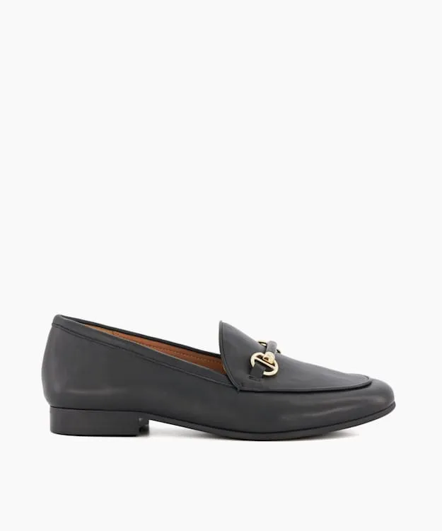 Grandeur Black MetalTrimSnaffle Loafers Dune London Black Leather Women Dune London Flat Shoes Grandeur Black MetalTrimSnaffle Loafers Dune London Black Leather Women Dune London Flat Shoes
