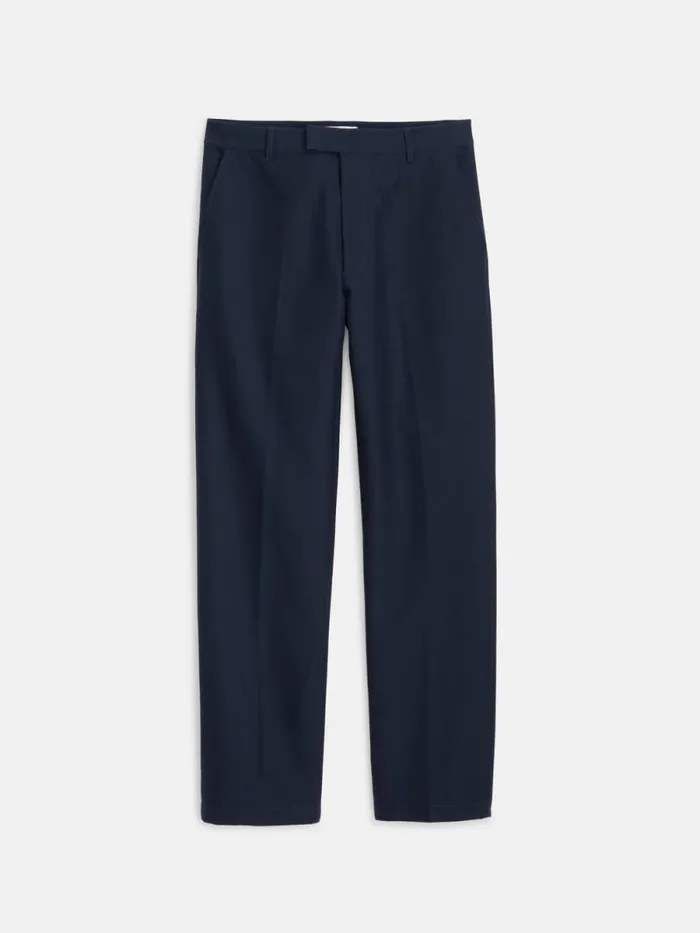 Grant Trouser In Cotton Twill Dark Navy Men Alex Mill Suiting Blazers