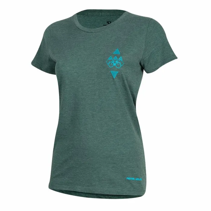 Graphic TShirt Diamond Bike Heather Pine Women PEARL IZUMi TShirts and Tops