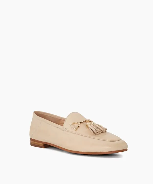 Graysons Ecru Tassel Trimmed Loafers Dune London Neutral Women Dune London Flat Shoes Graysons Ecru Tassel Trimmed Loafers Dune London Neutral Women Dune London Flat Shoes